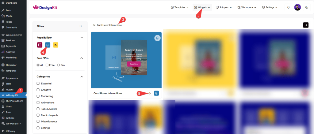 Card Hover Interactions Block For Gutenberg Wdesignkit Learning Center