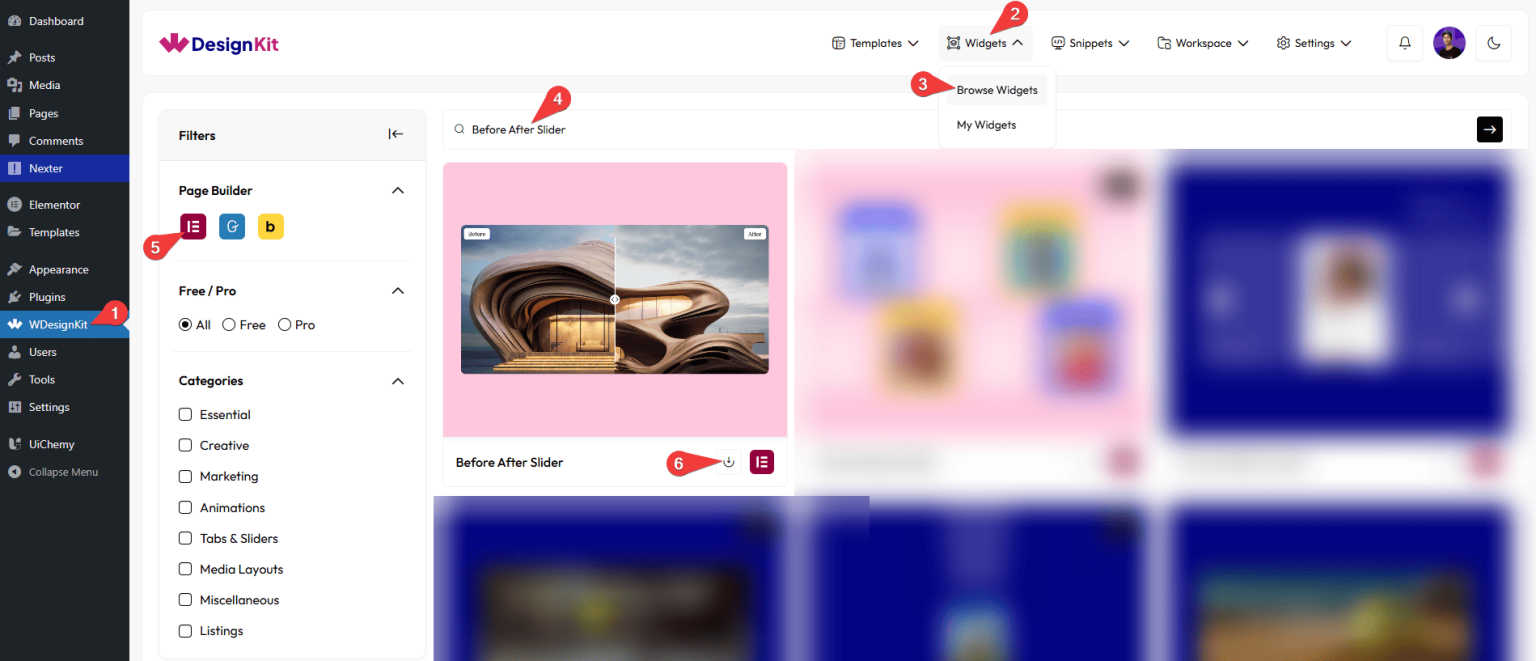 Before After Slider Widget for Elementor - WDesignKit Learning Center