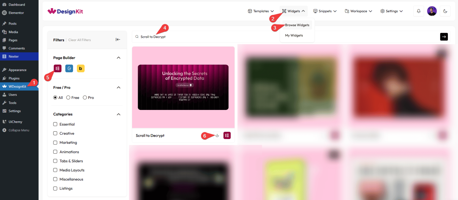 Scroll to Decrypt Widget for Elementor - WDesignKit Learning Center