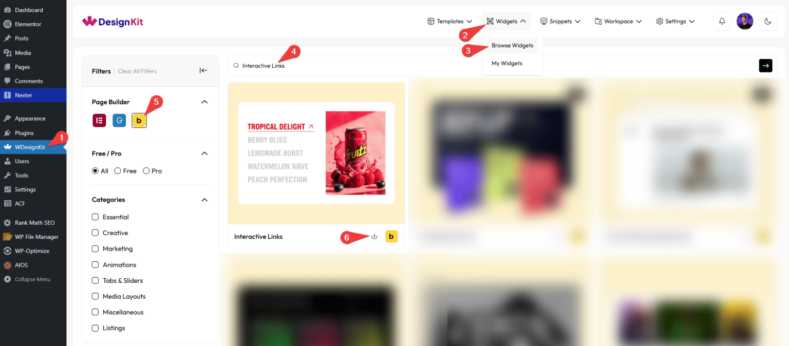 Interactive Links Element for Bricks - WDesignKit Learning Center
